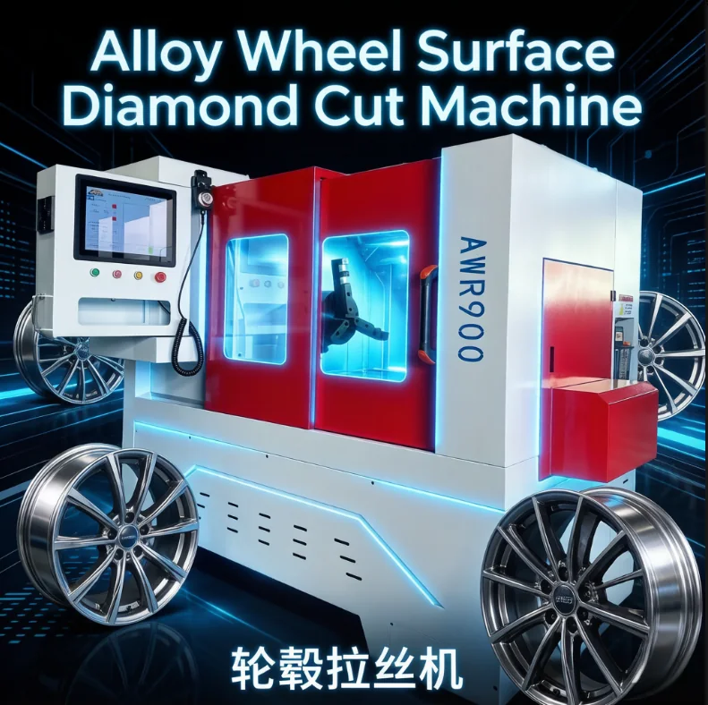 AWR-900 电动卡盘智能拉丝机