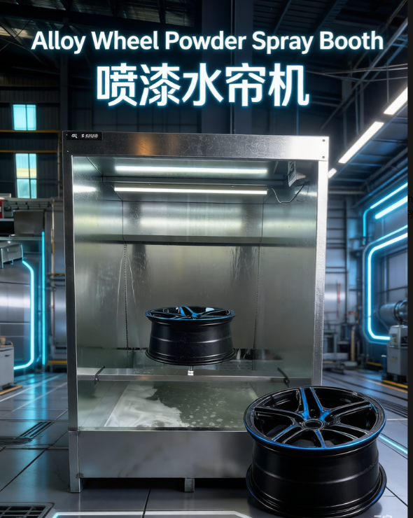 轮毂喷漆水帘柜